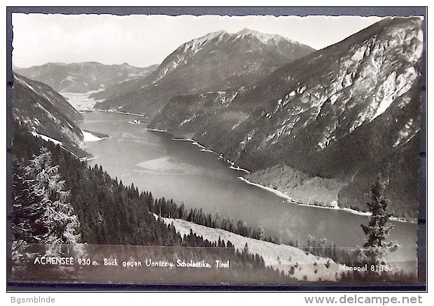 Alte Karte  "ACHENSEE - Blick Gegen Unnütz Und Scholastika" - Achenseeorte