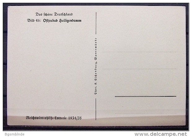 Alte Karte  "Das Schöne Deutschland, Bild 48, OSTSEEBAD HEILIGENDAMM / Reichswinterhilfe-Lotterie 1934/35" - Heiligendamm