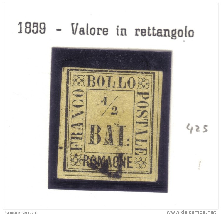 Romagne 1859 1/2 Bai Valore In Rettangolo Cod.fra.024 - Romagna