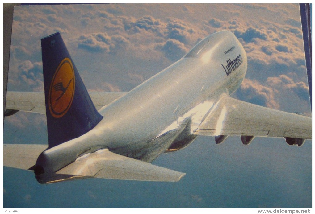 AIRLINES ISSUE / CARTE COMPAGNIE         LUFTHANSA    BOEING  B 747 200 - 1946-....: Moderne