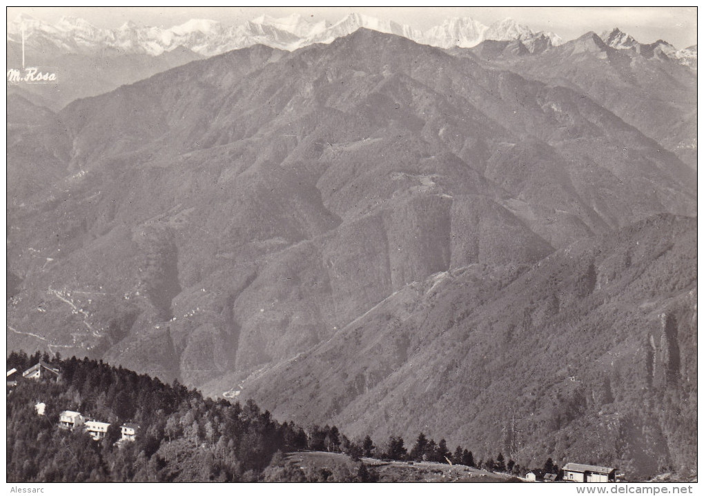 Svizzera Suisse Schweiz Switzerland TICINO Locarno Cardada Vista Sulle Centovalli E Le Alpi Anni 1950 - Centovalli