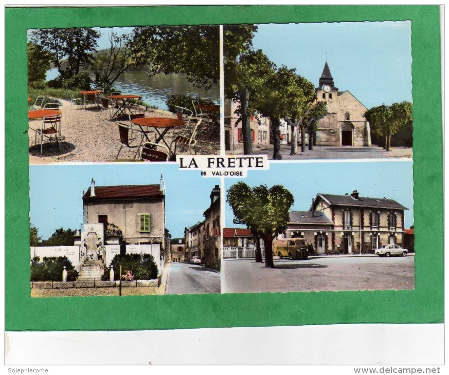 La-Frette-sur-Seine (église Terrasse Monument Aux Morts Gare Voiture Camionnette) - La Frette-sur-Seine