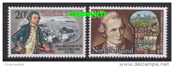 Norfolk Island 1979 Captain Cook 2v ** Mnh (24986) - Norfolk Eiland