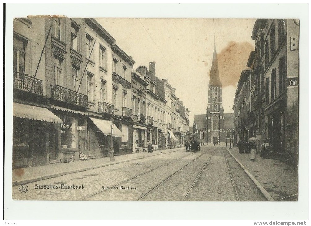 Bruxelles - Etterbeek  *  Rue Des Rentiers (Magasin  Poissons - Huitres)  (Nels) - Etterbeek