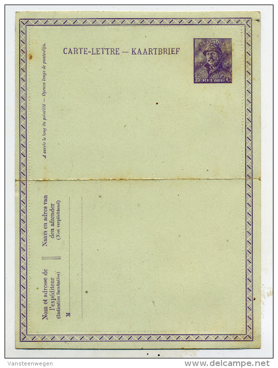 Belgique CL 24 Neuve - Cartes-lettres