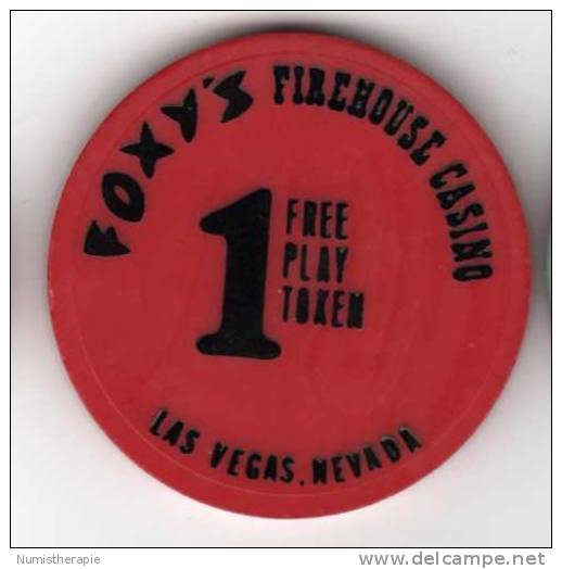 1 Free Play Token : Foxy's Firehouse Casino à Las Vegas - Casino