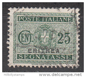 Eritrea     Scott No  J18    Used    Year  1934 - Erythrée