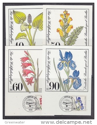 Berlin 1981 Plants 4v 4 Maxicards (25000) - Maximum Kaarten