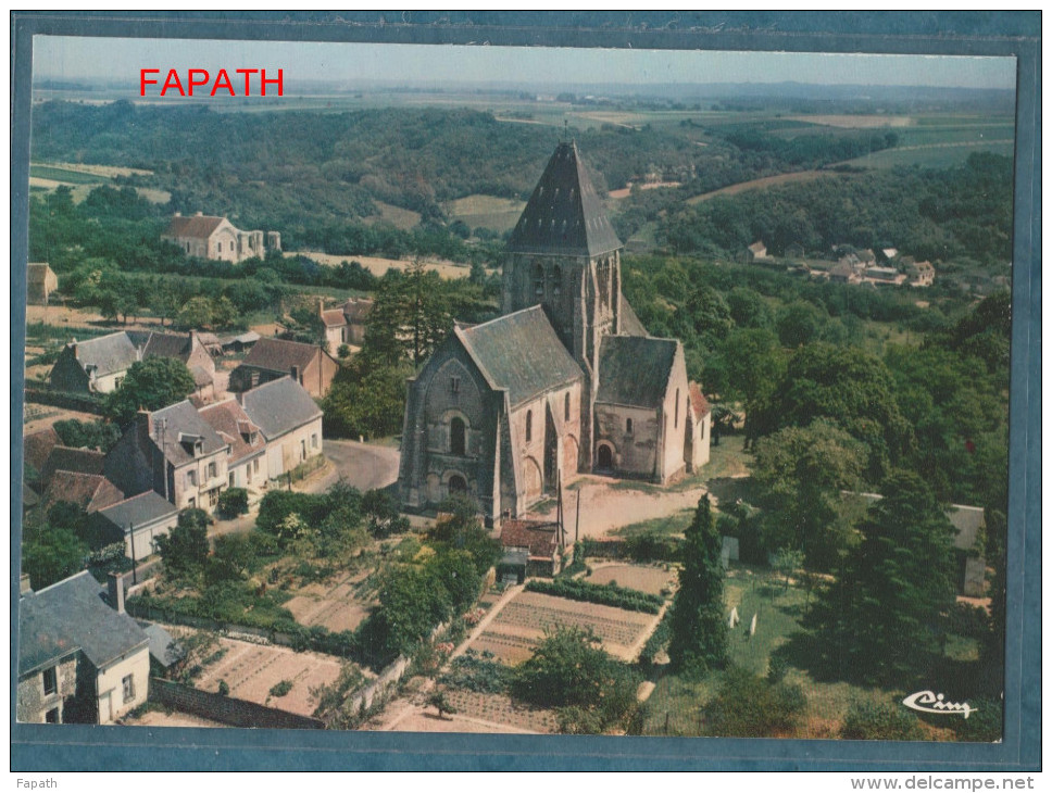 41-TROO-Vue Générale Aérienne-L´église- Non écrite -2 Scans-10.5 X 15 - CIM COMBIER - Autres & Non Classés