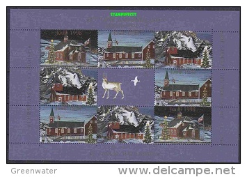 Greenland 1998 25Y Christmas Seals M/s ** Mnh (25010A) - Blocks & Sheetlets