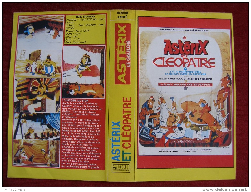 ASTERIX - FILM - JAQUETTES K7 VIDEO - LOT DE 3 - ASTERIX ET CLEOPATRE / ET LA SURPRISE DE CESAR / CHEZ LES BRETONS - Astérix