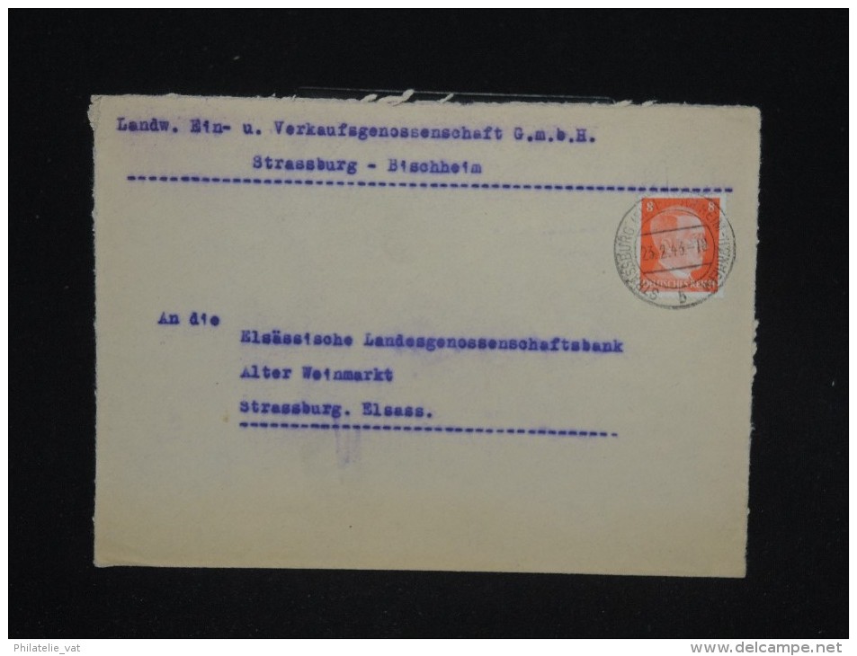 FRANCE - Lettre De Strasbourg Pour Strasbourg Avec Timbre Allemand - A Voir - Lot N° 9451 - Cartas & Documentos