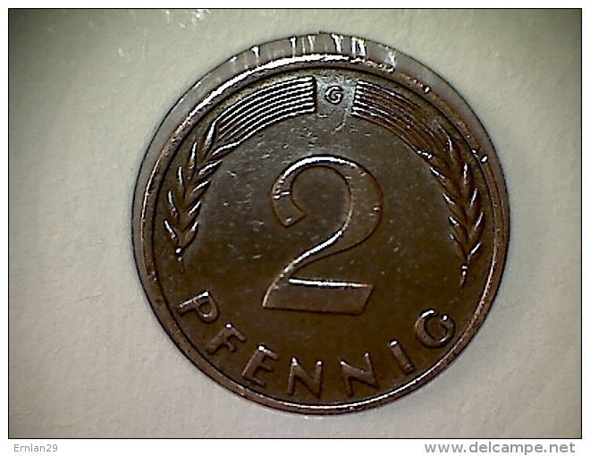 Allemagne 2 Pfennig 1962 G - 2 Pfennig