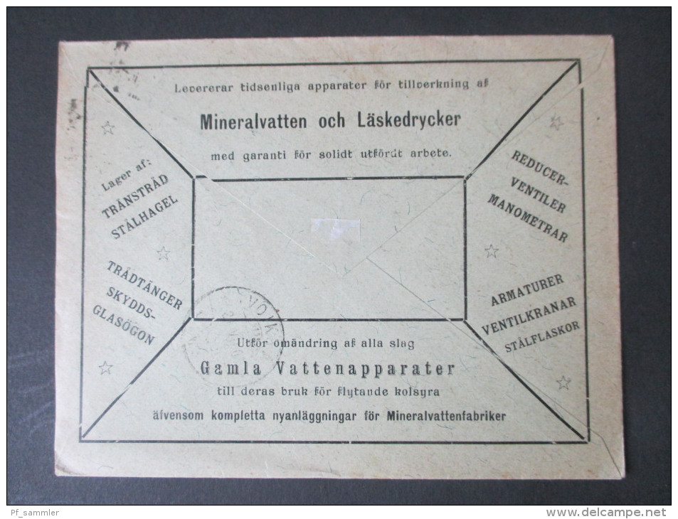 Finnland 1896 Toller Firmenbrief! Nr. 42 Als EF! Flytande Kolsyra. Aktiebolaget. Firmenzudruck. Helsingfors. - Covers & Documents