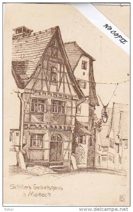 Bade Würtemberg, Marbach Sciller's Geburtshaus, Künstler L.S - Marbach