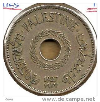 PALESTINE 20 MILS INSCRIPTIONS FRONT & WREATH BACK 1927 VF KM5 SCARCE READ DESCRIPTION CAREFULLY!! - Autres – Asie