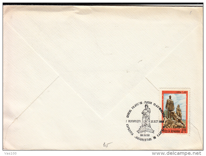 GHEORGHE LAZAR, SCHOLAR, SPECIAL COVER, 1986, ROMANIA - Cartas & Documentos