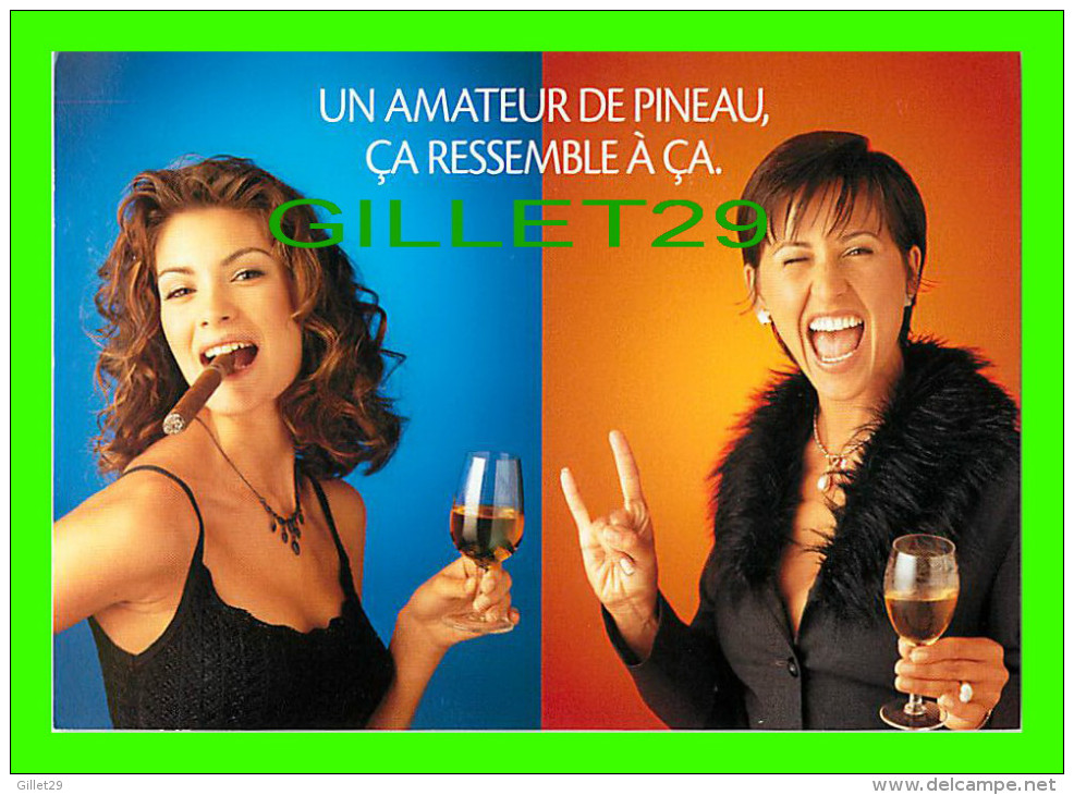 ADVERTISING - PUBLICITÉ - PINEAU DE CHARENTES - UN AMATEUR DE PINEAU ÇA RESSEMBLE À ÇA - ZOOM CARDS - - Publicité