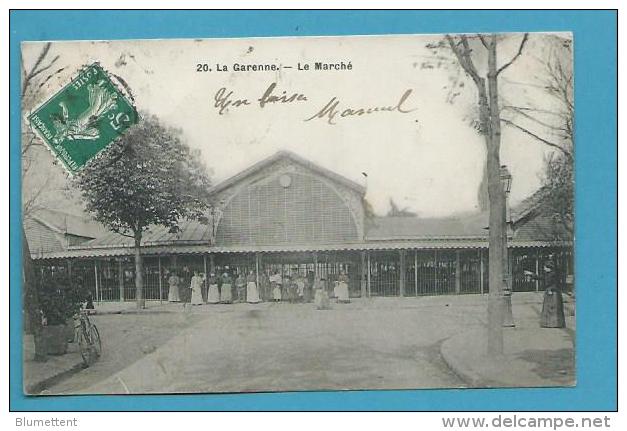 CPA 20 - Un Jour De Marché - Les Halles LA GARENNE 92 - La Garenne Colombes