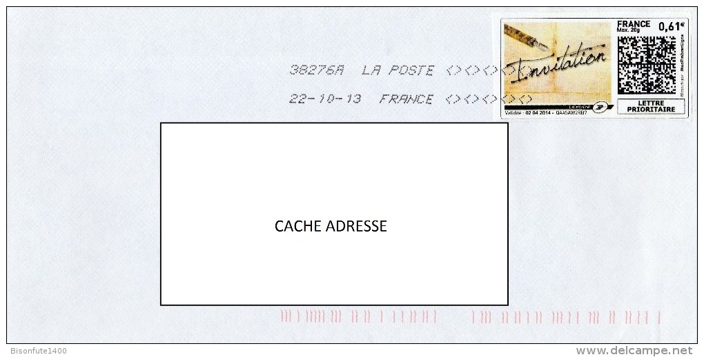 France : Mon Timbre En Ligne Sur Enveloppe : Lettre D'Invitation - Timbres à Imprimer (Montimbrenligne)