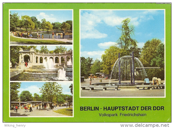 Berlin Friedrichshain - Mehrbildkarte 152  Volkspark - Friedrichshain