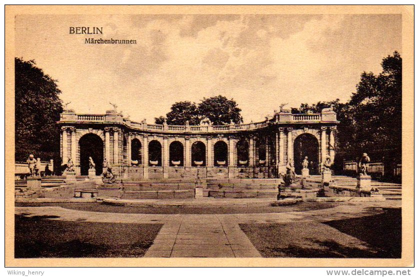 Berlin Friedrichshain - S/w Märchenbrunnen 2 - Friedrichshain