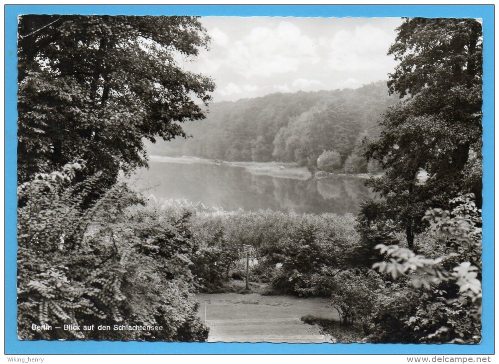 Berlin Steglitz Zehlendorf - S/w Blick Auf Den Schlachtensee - Steglitz