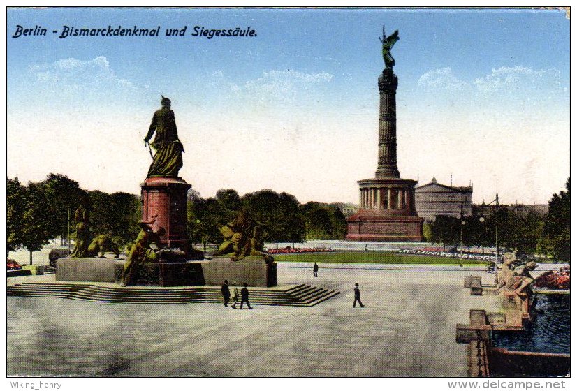 Berlin Tiergarten - Bismarckdenkmal Und Siegessäule 2 - Dierentuin