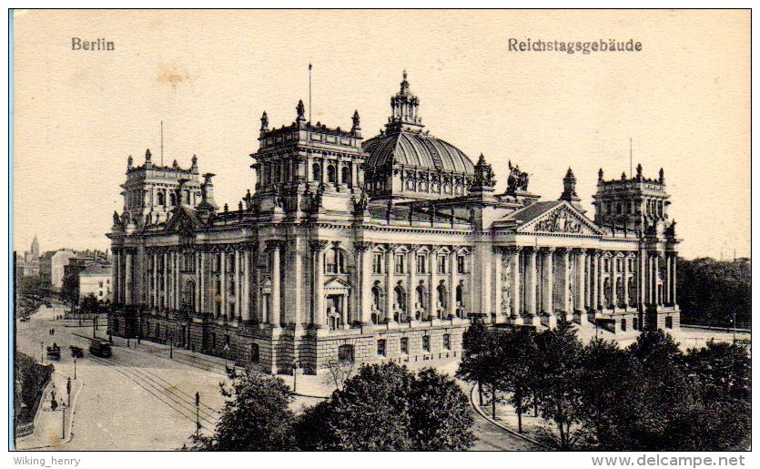 Berlin Tiergarten - S/w Reichstagsgebäude 11 - Dierentuin