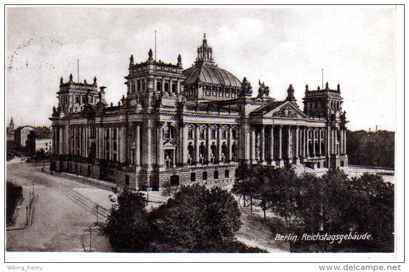 Berlin Tiergarten - S/w Reichstagsgebäude 7 - Dierentuin