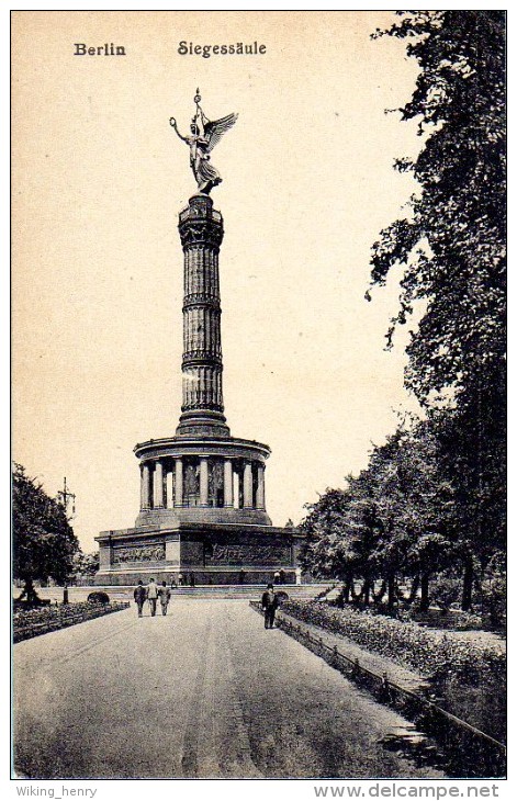 Berlin Tiergarten - S/w Siegessäule 38 - Tiergarten