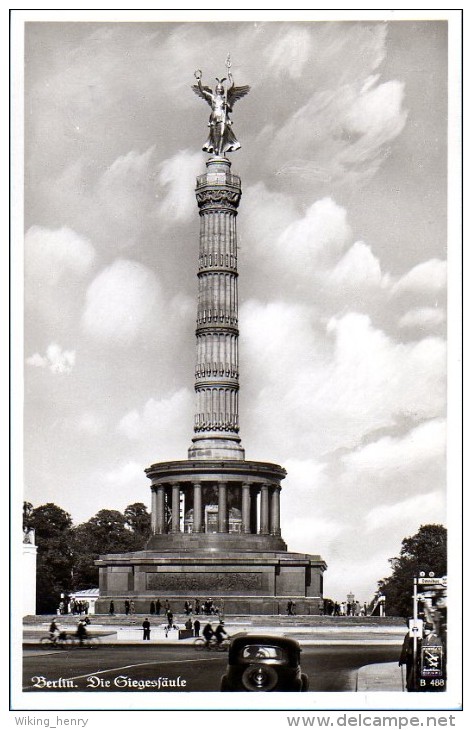 Berlin Tiergarten - S/w Siegessäule 41 - Tiergarten