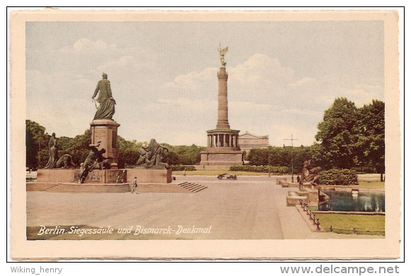 Berlin Tiergarten - Siegessäule 25  Und Bismarck Denkmal - Tiergarten