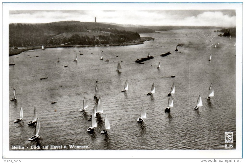 Berlin Wannsee - S/w Blick Auf Havel Und Wannsee - Wannsee