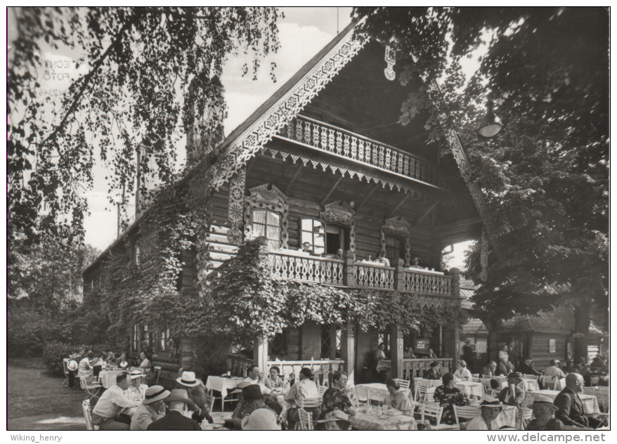 Berlin Wannsee - S/w Gaststätte Blockhaus Nikolskoe - Wannsee