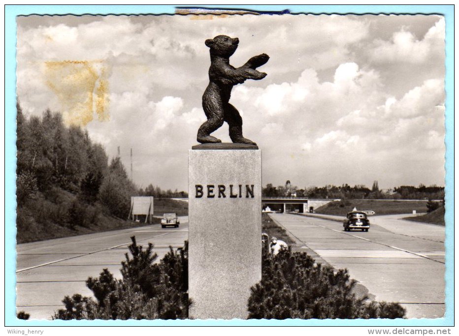 Berlin Zehlendorf - S/w Autobahn Einfahrt  Zehlendorfer Kleeblatt 3 - Zehlendorf