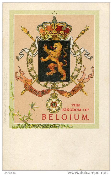 BELGIUM - Heraldic -  Coat Of Arms Of The Kingdom Of Belgium - Rapahel Tuck PC - Altri & Non Classificati