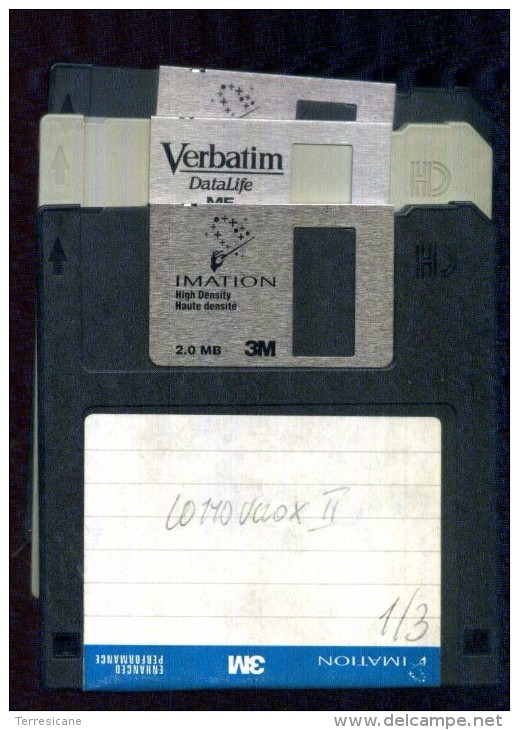 LOTTOVELOX II  PROGRAMMA SU 2 DISCHETTI (BACKUP) MSDOS WIN - 3.5 Disks