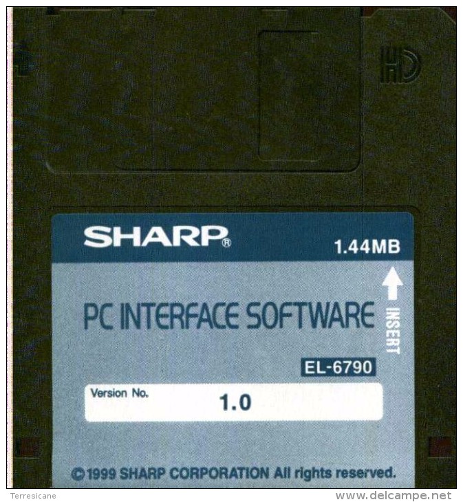 SHARP PC INTERFACE SOFTWARE 1.0 EL 6790 DISCHETTO - Discos 3.5