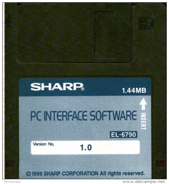 SHARP PC INTERFACE SOFTWARE 1.0 EL 6790 DISCHETTO - Disks 3.5