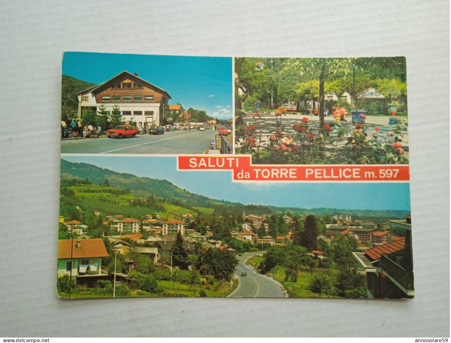 CARTOLINE: SALUTI DA TORRE PELLICE M.597 (VEDUTE) VIAGGIATA - F/G - B/N - LEGGI - Rivoli