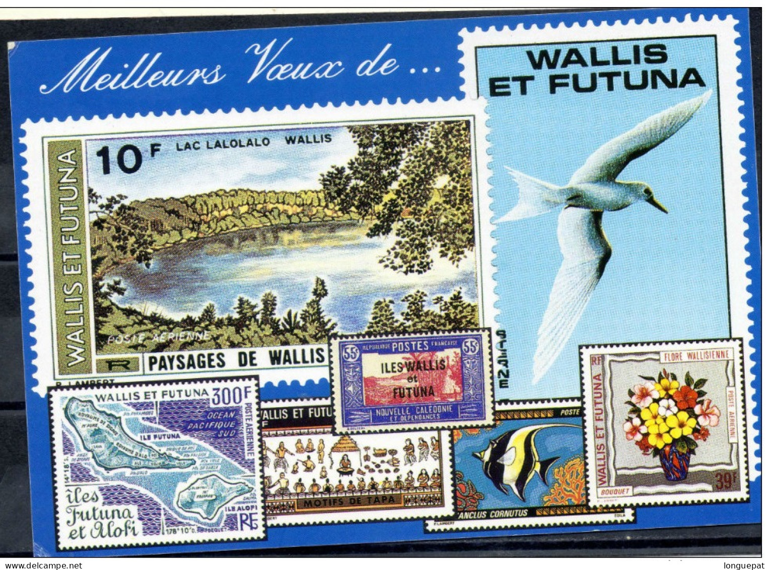 WALLIS Et FUTUNA - Timbres De Voeux : Père Noël Et Traîneau, Jeunes Wallisiens - - Briefe U. Dokumente