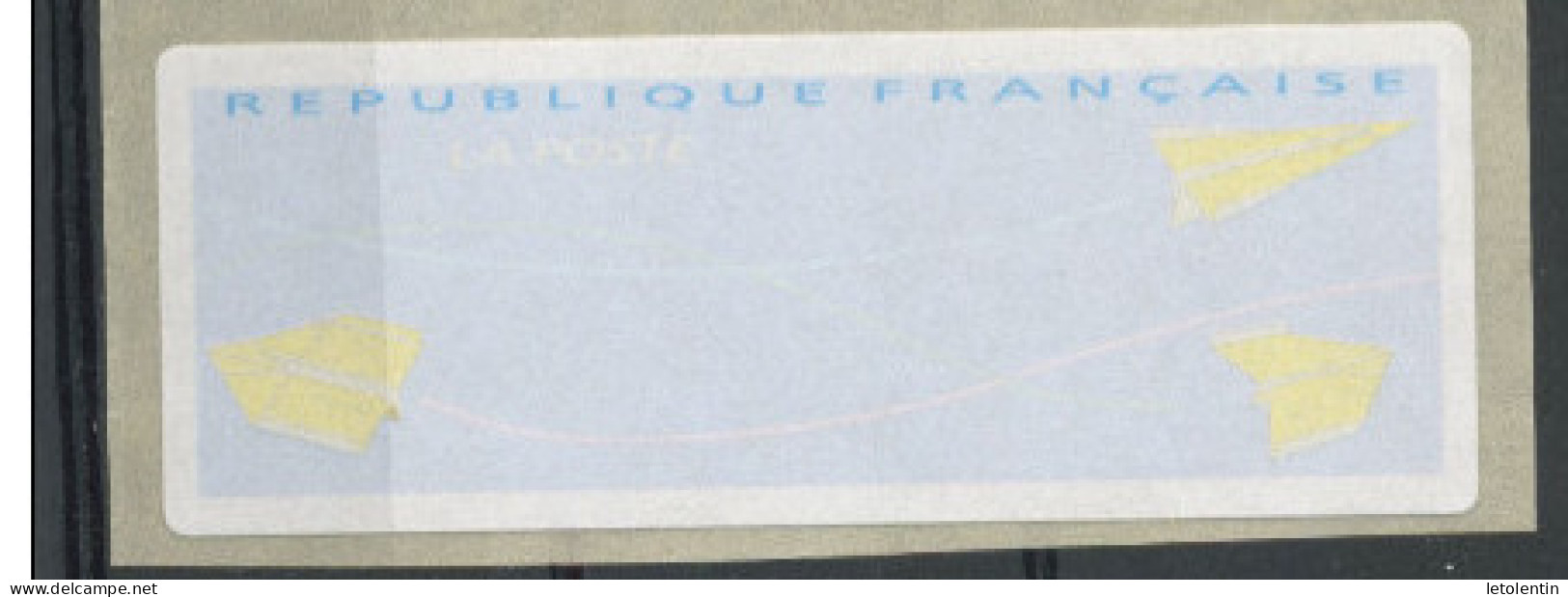 TIMBRES DE DISTRIBUTEUR- BANDE NEUVE DE 4 (PREUVE POUR LA PROVENANCE)-  N° Yvert  TYPE G ** - 2000 « Avions En Papier »