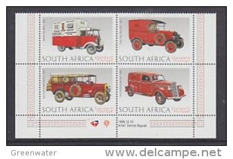South Africa 1999 UPU / Mail Vans 4v ** Mnh (25015A) - Neufs