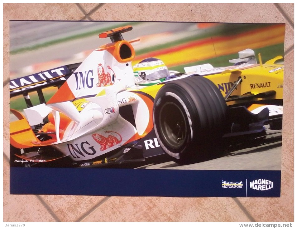 Auto E Moto - Da Calend. M. Marelli -cm. 38x60 - YamahaYZR-M1- GP2007.- Retro  - Renault F1 - R27. - Altri & Non Classificati