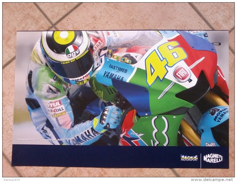 Auto E Moto - Da Calend. M. Marelli -cm. 38x60 - YamahaYZR-M1- GP2007.- Retro  - Renault F1 - R27. - Other & Unclassified