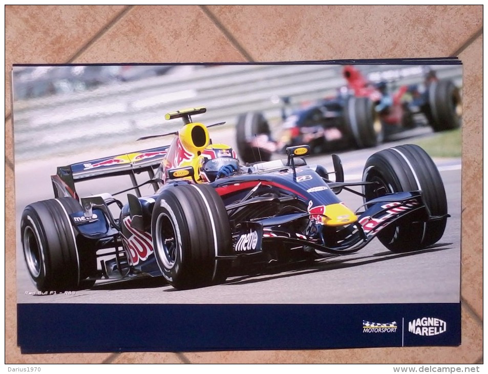 Auto E Moto - Da Calend. M. Marelli -cm. 38x60 - Red Bull F1-R 83- Retro- Toyota F1 - TF 107. - Altri & Non Classificati