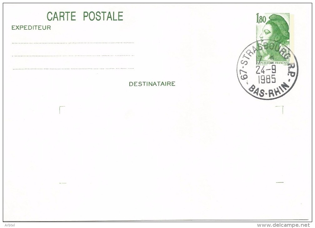 FRANCIA ENTERO POSTALMARIANNE 1.8 F - Otros & Sin Clasificación