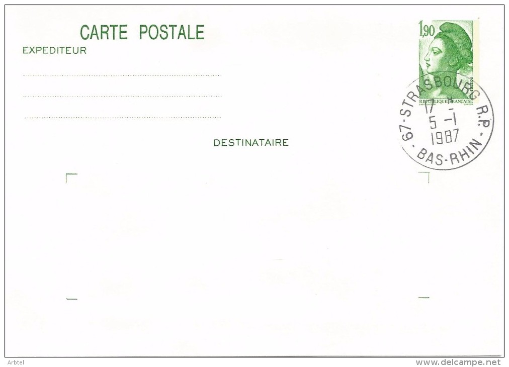 FRANCIA ENTERO POSTALMARIANNE 1.9 F - Otros & Sin Clasificación