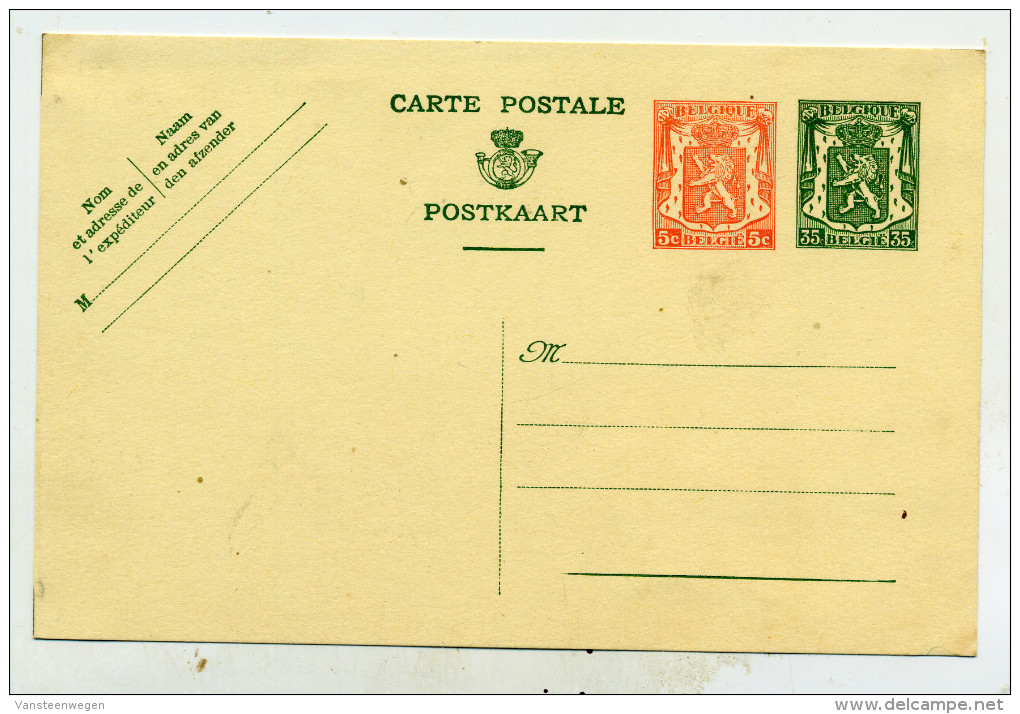 Belgique Entier 118 Neuf - Cartes Postales 1934-1951